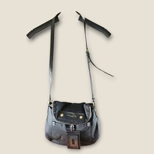 Marc‎ by Marc Jacobs Mini Preppy Natasha Black Nylon Convertible Crossbody Bag